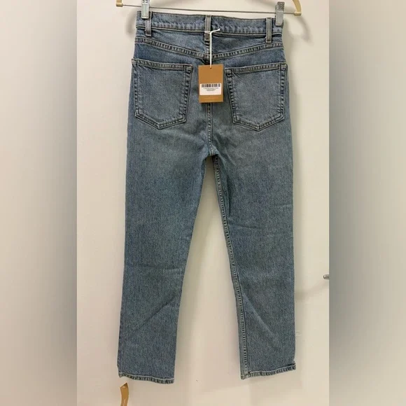Reformation Jeans Liza High Rise Straight Jeans Size 25 NWT - Picture 5 of 14